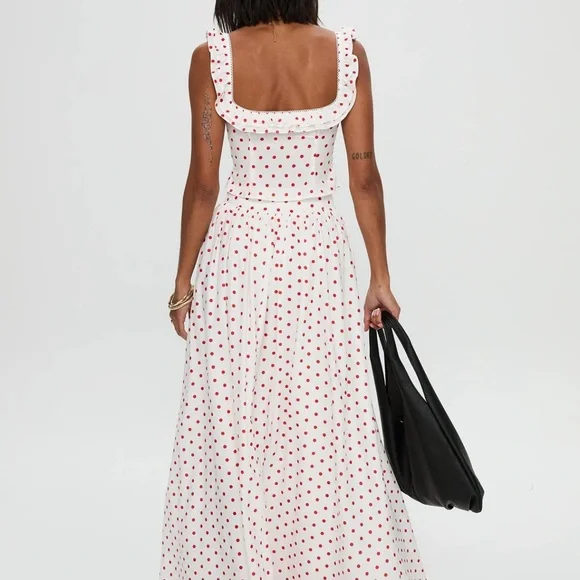 Princess Polly White and Red Polka Dot Set - Picture 3 of 3